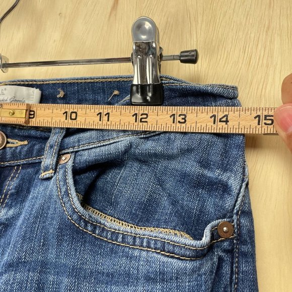 H&M Label of Graded Goods Jean Womens Sz 27 | 4 Raw Edge Mid-Rise 26" Inseam - Picture 5 of 8